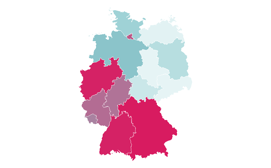 Affinity by region — Palma, Majorca, Germany