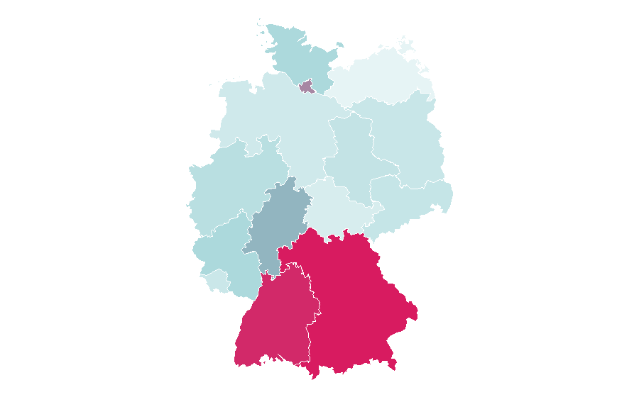 Affinity by region — Palmers, Germany