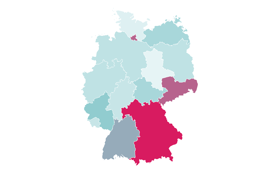 Affinity by region — Palmistry, Germany