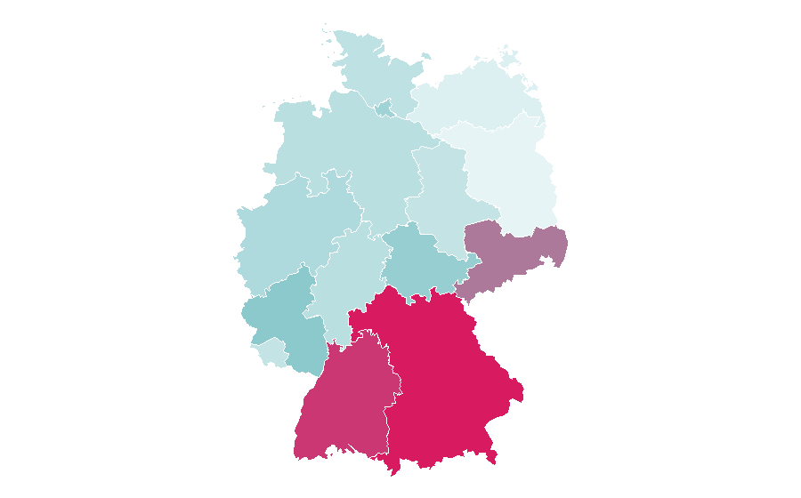 Affinity by region — Paracelsus, Germany