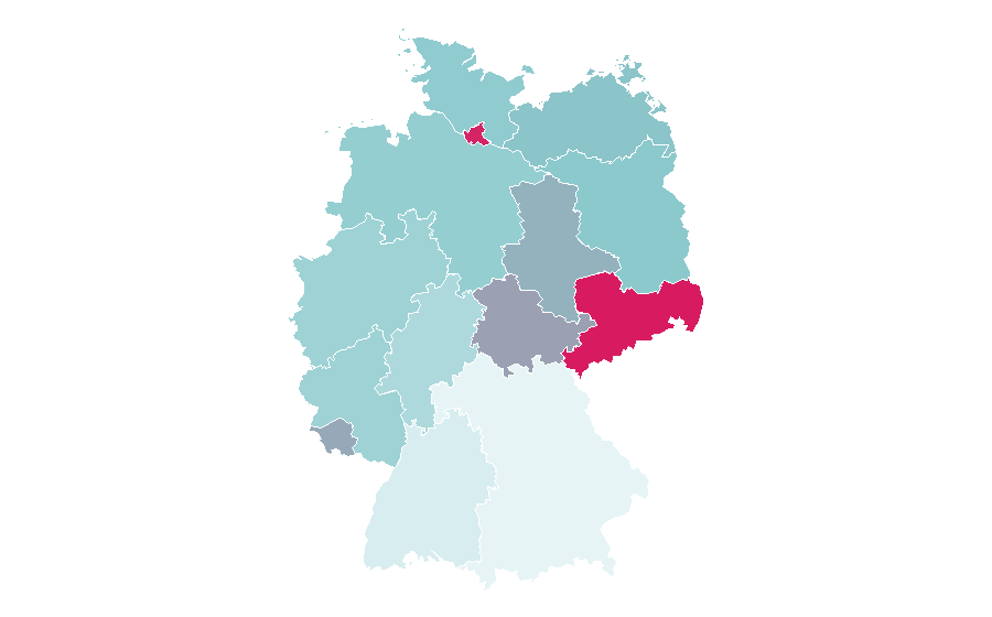 Affinity by region — Paralympic Games, Germany