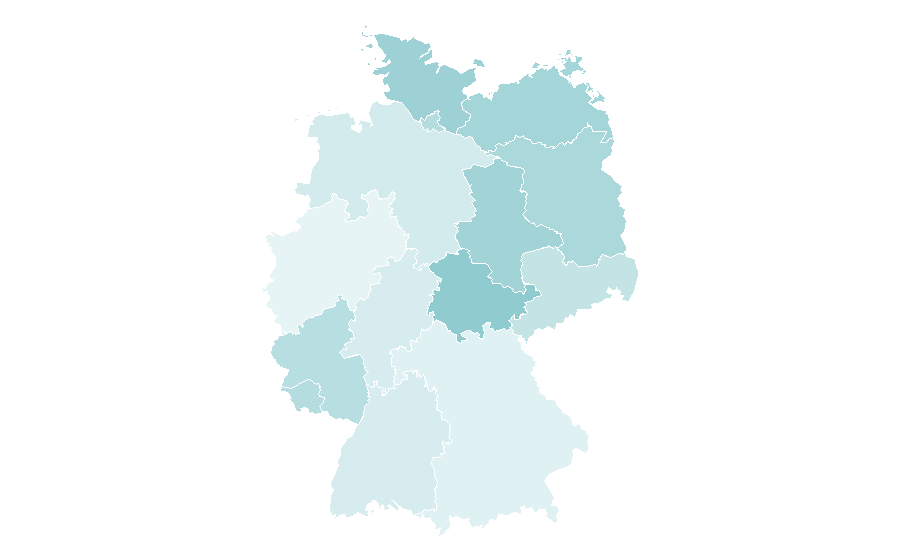 Affinity by region — Paranormal romance, Germany