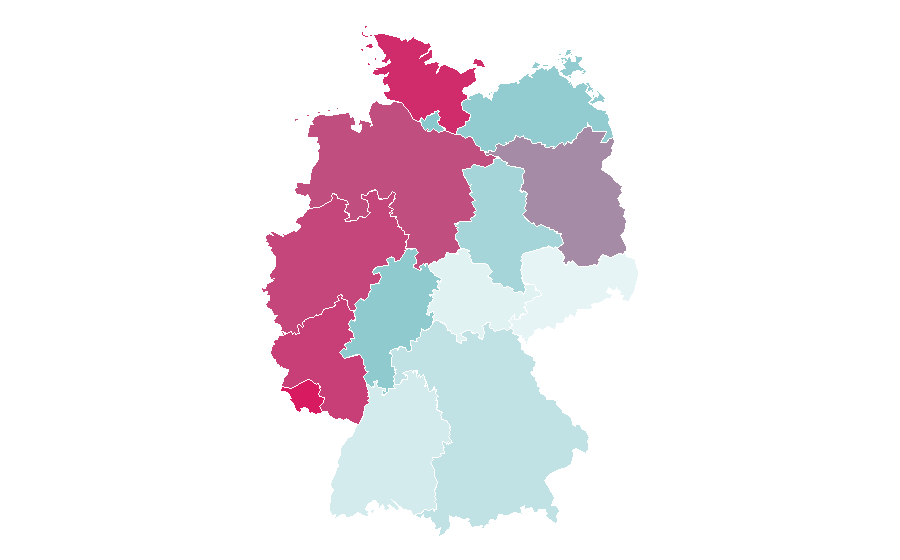 Affinity by region — Parenthood, Germany