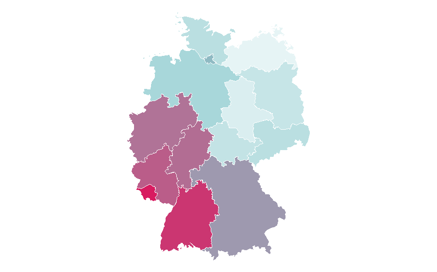 Affinité par région — Paris, Allemagne