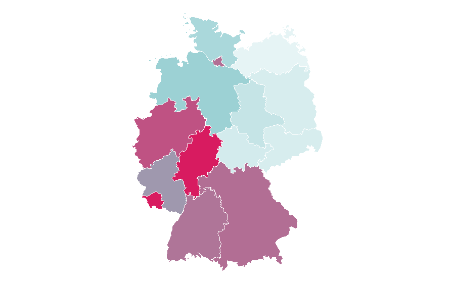 Affinity by region — Paris Saint-Germain Féminines, Germany