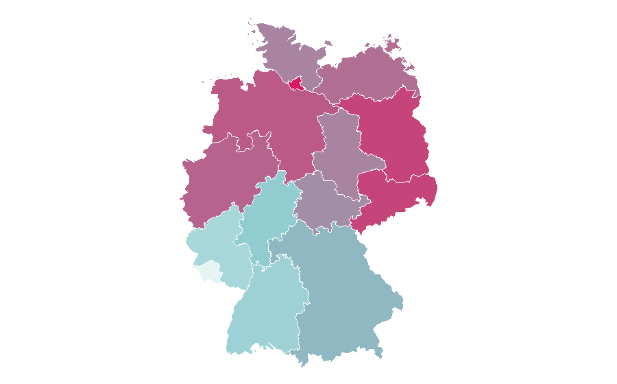 Affinity by region — Parkour, Germany