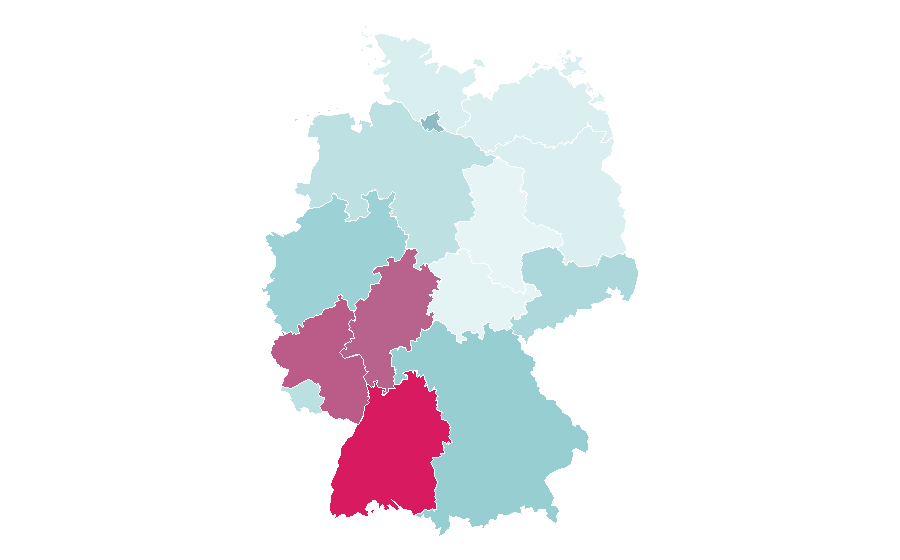 Affinity by region — Parkrun, Germany