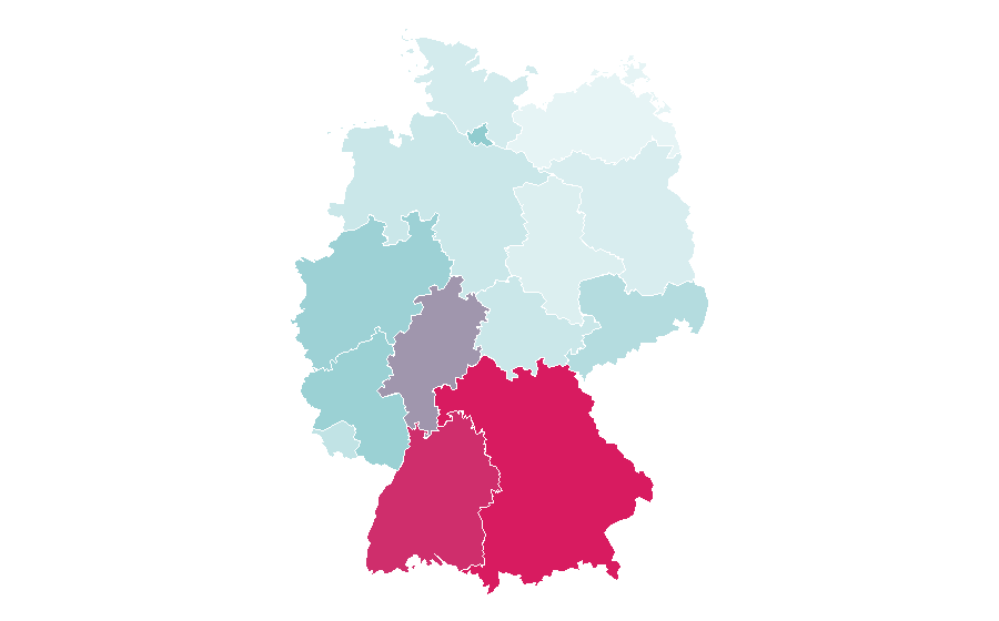 Affinity by region — Parma, Germany