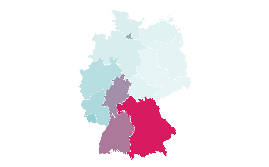 Affinity by region — Parmigiana, Germany