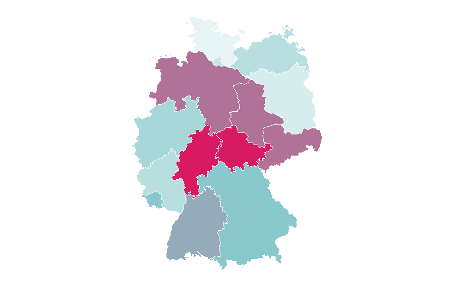 Affinity by region — Parody, Germany