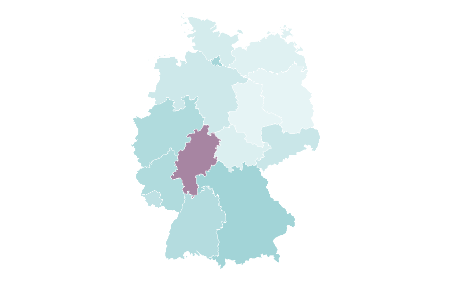 Affinity by region — Party game, Germany