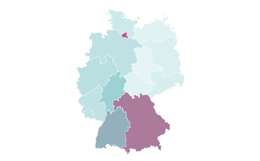 Affinity by region — Pasta alla Norma, Germany