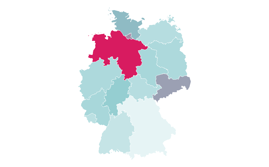 Affinity by region — Patriotism, Germany