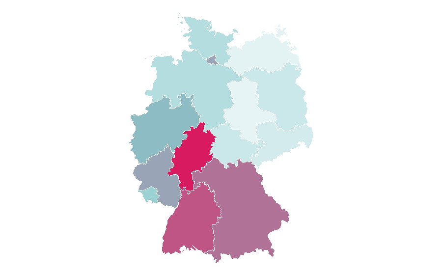 Affinity by region — Pattaya, Germany