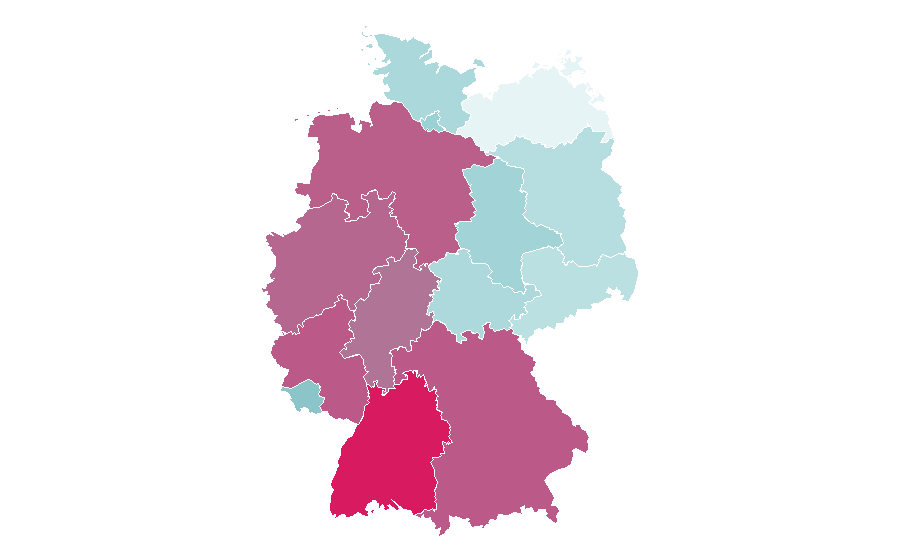 Affinity by region — Paul Valentine, Germany