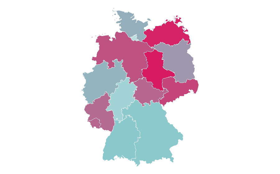 Affinity by region — PDC World Championship Darts, Germany