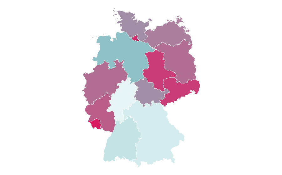 Affinity by region — Pediatrics, Germany