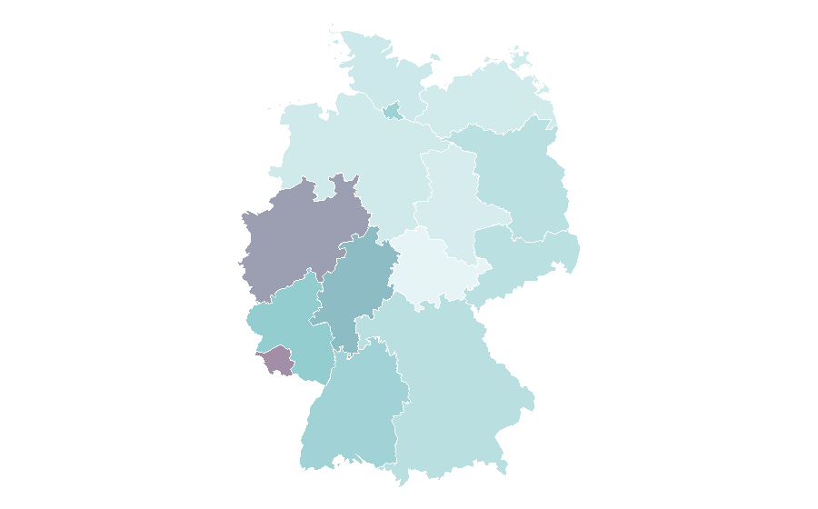 Affinité par région — Peek & Cloppenburg, Allemagne