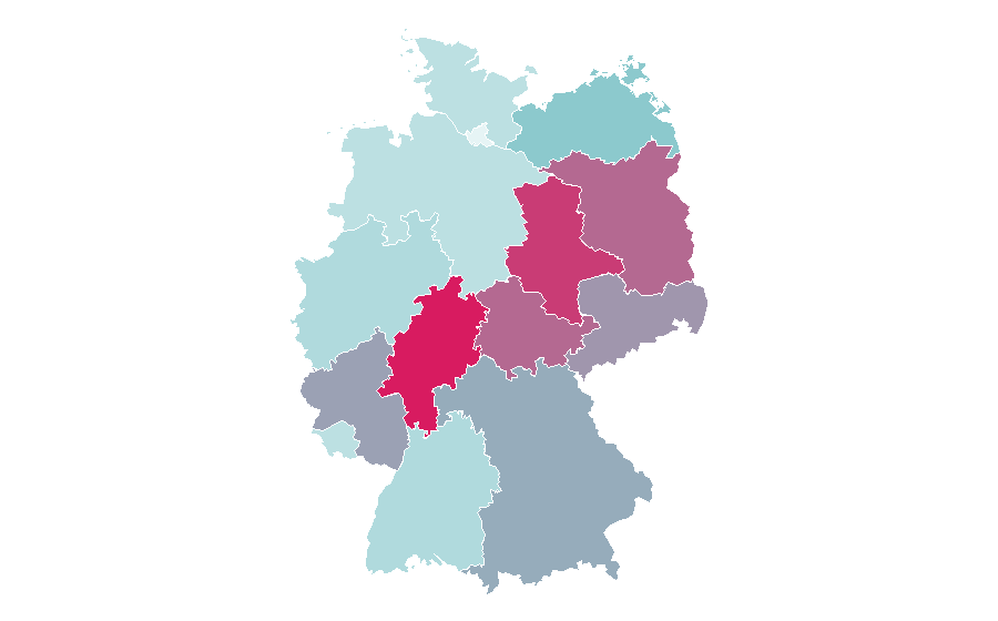 Affinity by region — Pen, Germany