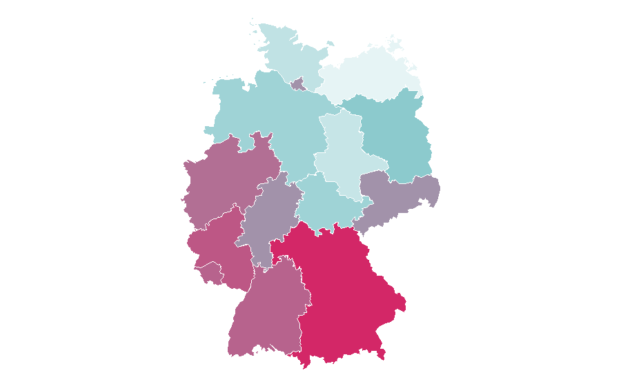 Affinity by region — Pencil, Germany