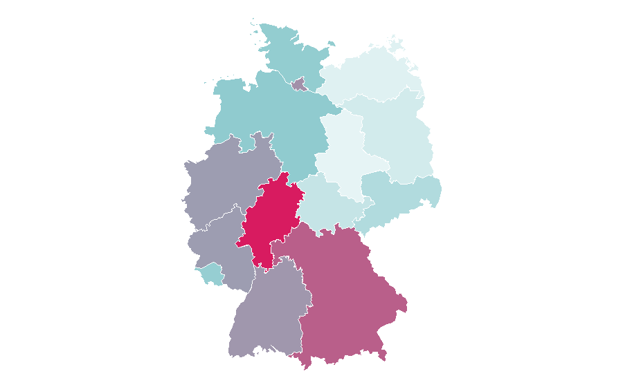 Affinity by region — Pennsylvania, Germany