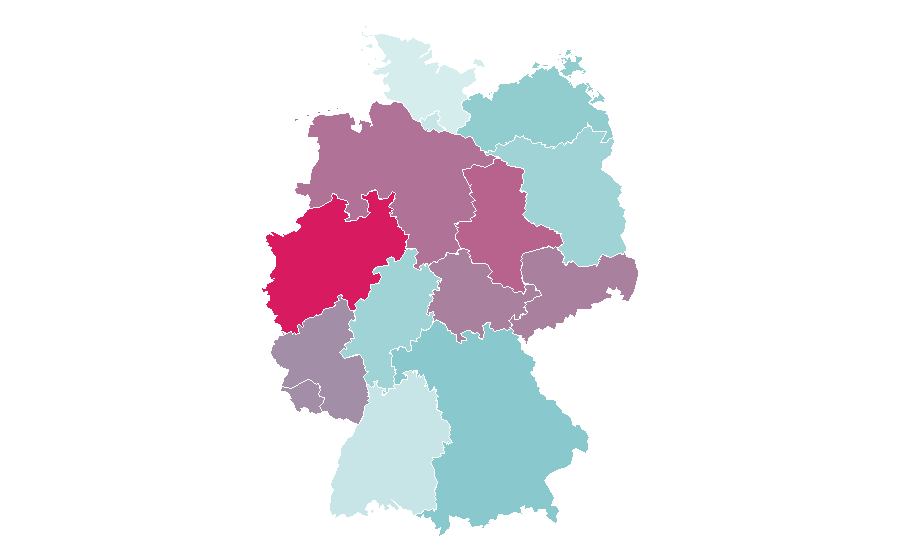 Affinity by region — Pennywise (band), Germany