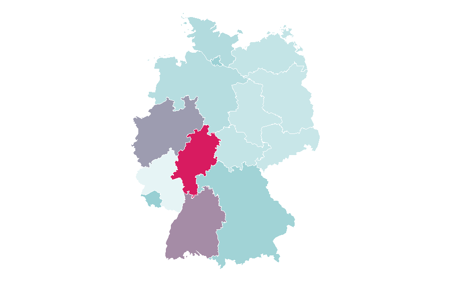 Affinity by region — Pension fund, Germany