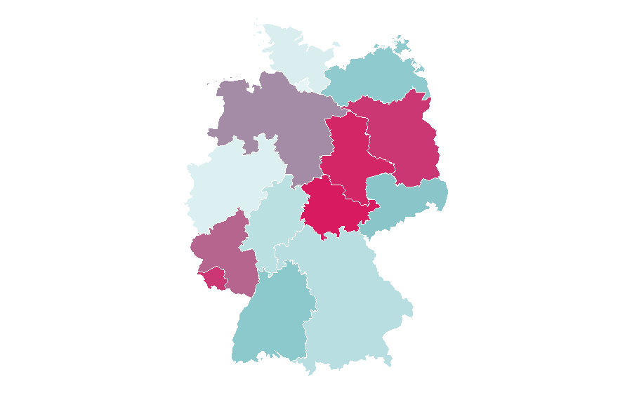 Affinity by region — Percussion instrument, Germany