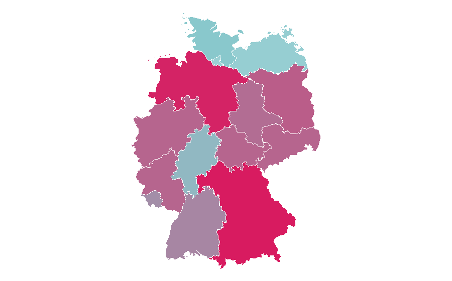 Affinität nach Region — Pergola, Deutschland