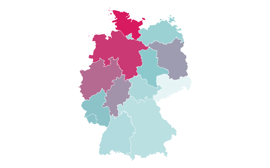Affinity by region — Person of Interest (TV series), Germany