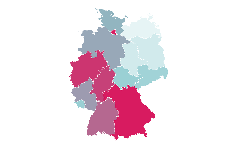Affinity by region — Personal digital assistant, Germany