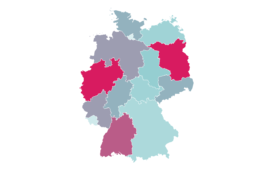 Affinity by region — Personal organizer, Germany