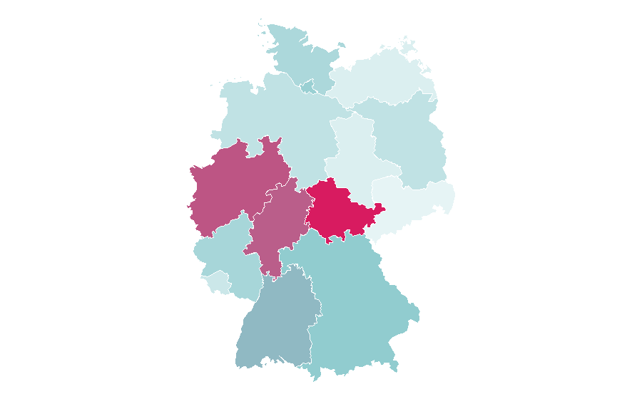 Affinità per regione — Personal trainer, Germania