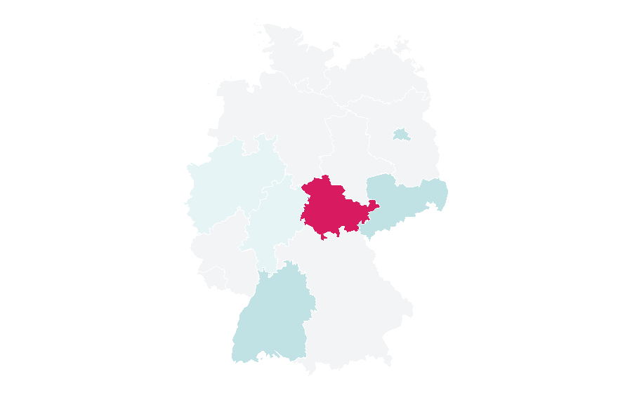 Affinity by region — Pest (organism), Germany