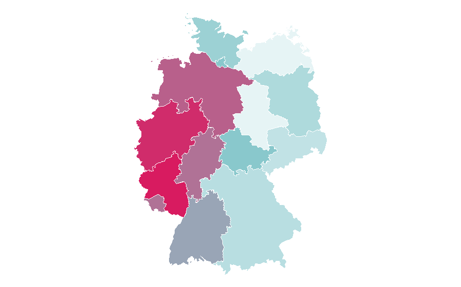 Affinity by region — Pesticide, Germany