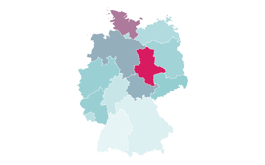 Affinity by region — Petroleum industry, Germany