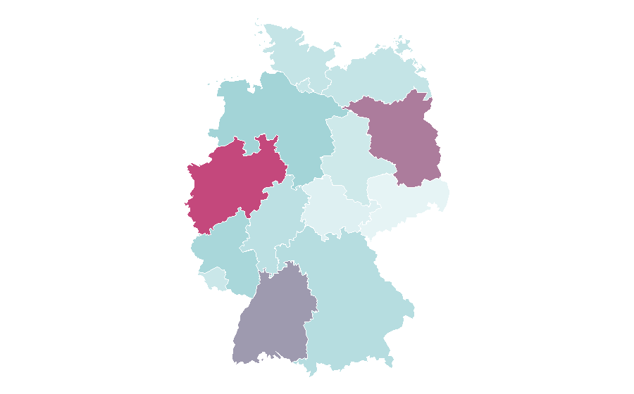 Affinity by region — Petting zoo, Germany