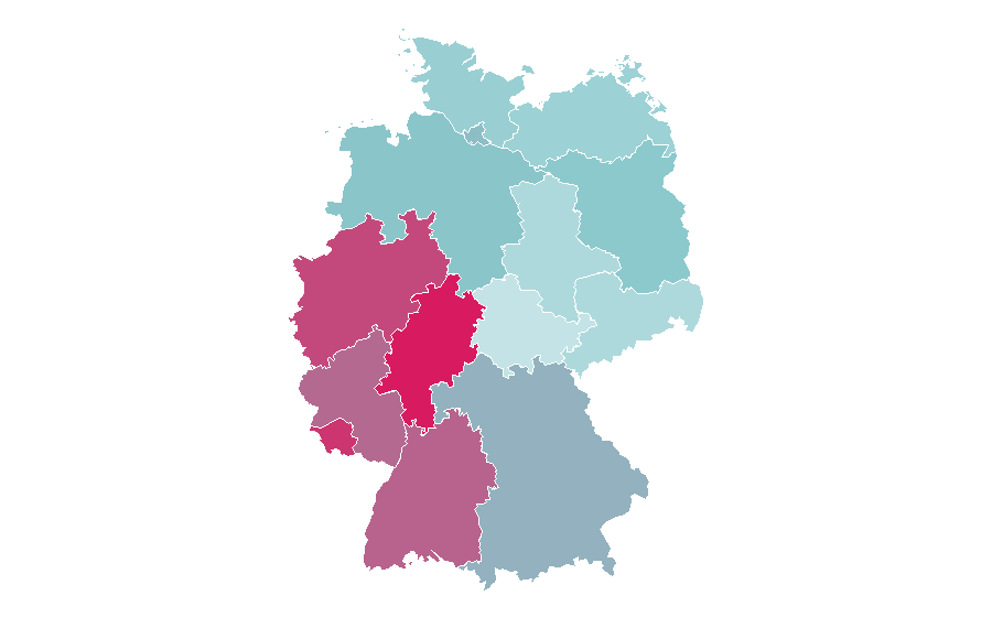 Affinity by region — Peugeot 5008, Germany