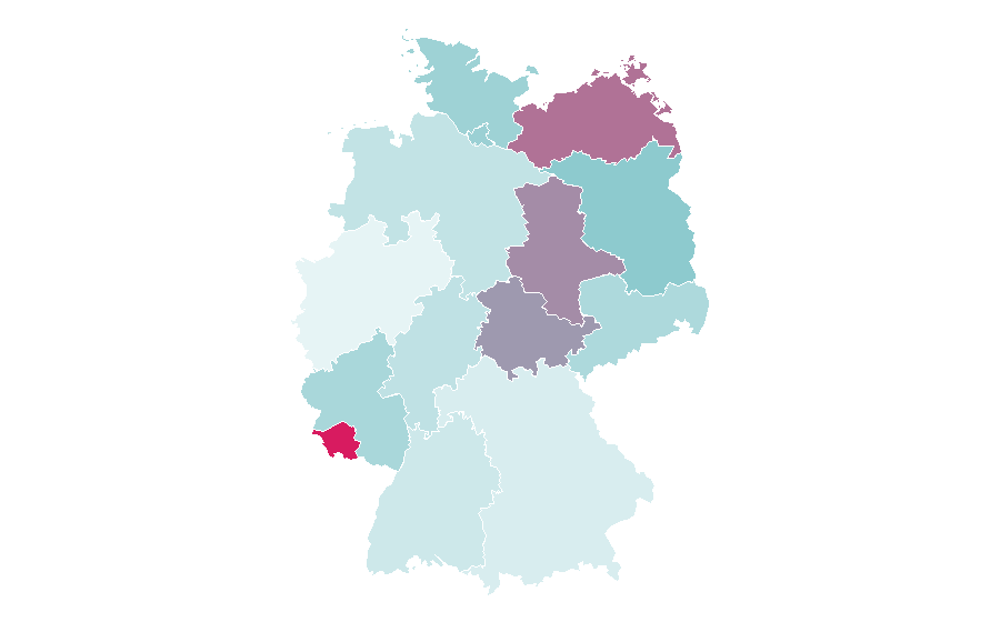 Affinity by region — Philosophy of life, Germany