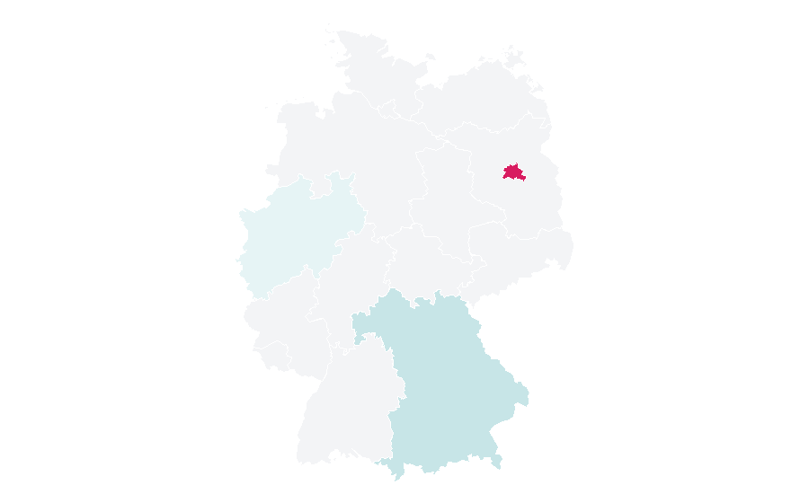 Affinity by region — Physical cosmology, Germany