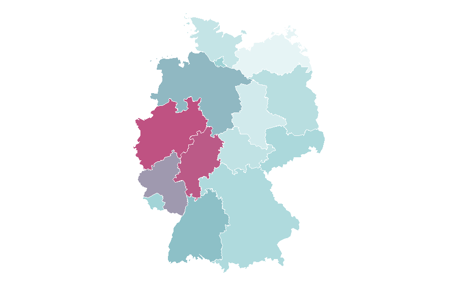 Affinity by region — Pianos, Germany
