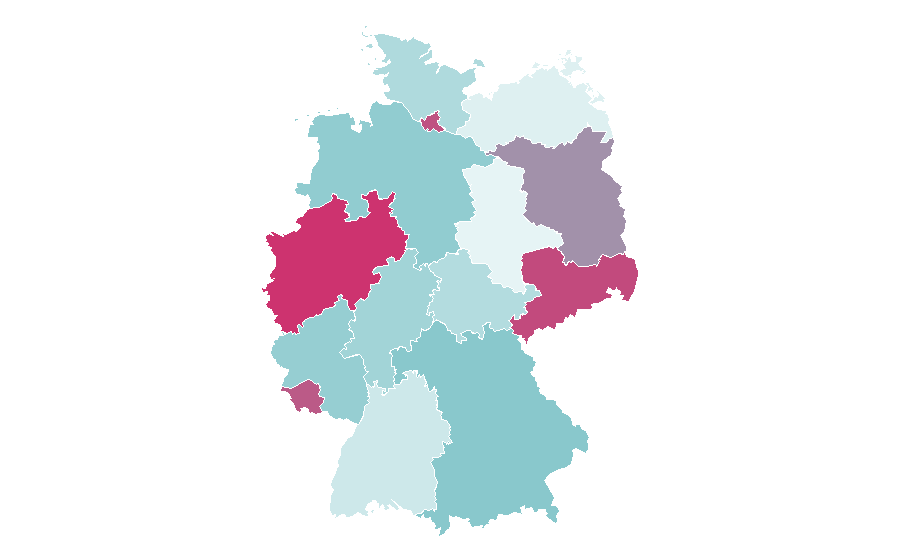Affinity by region — Piet Mondrian, Germany