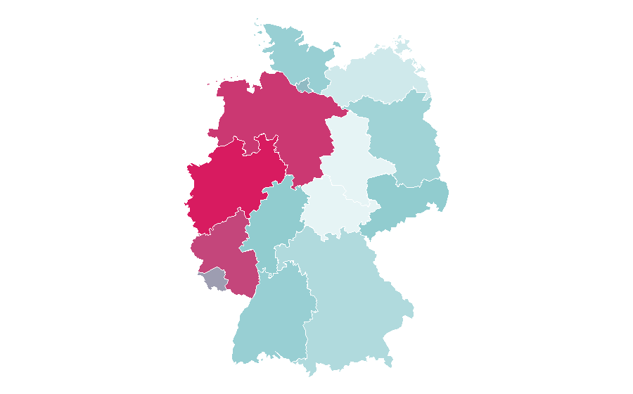 Affinity by region — Pikachu, Germany
