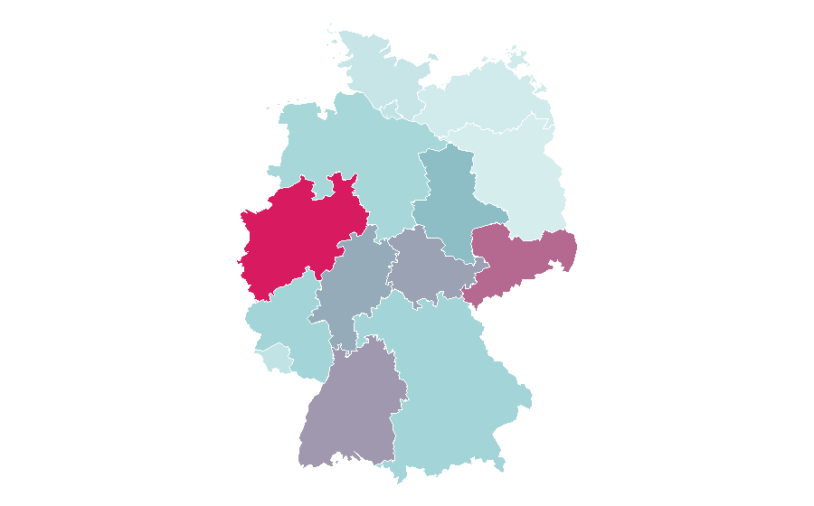Affinity by region — Pink (Color), Germany