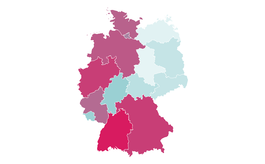 Afinidad por región — pippi langstrumpf, Alemania