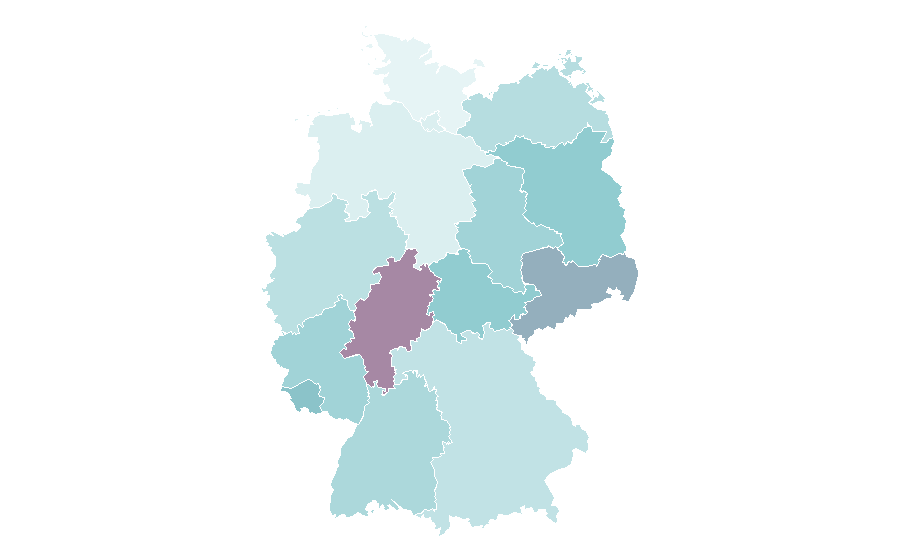 Affinity by region — Pixies, Germany