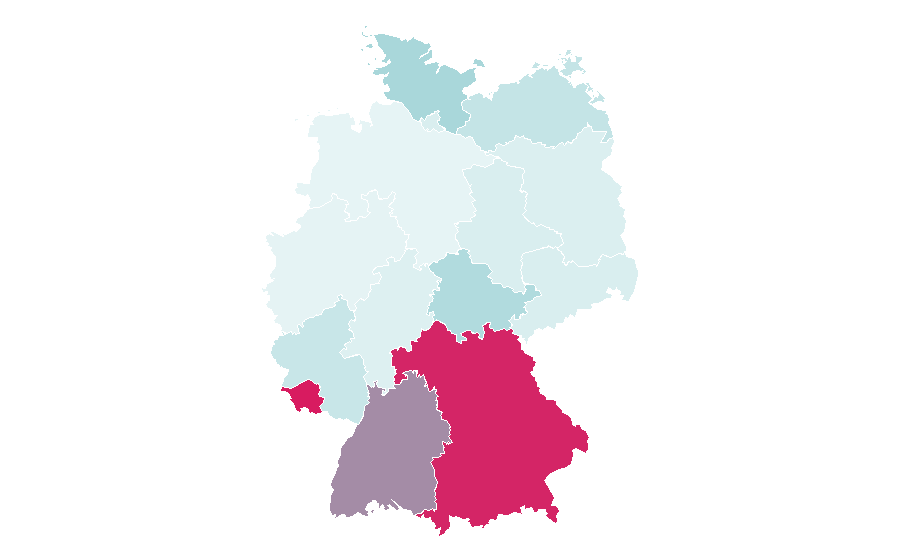 Affinity by region — Pizza delivery, Germany