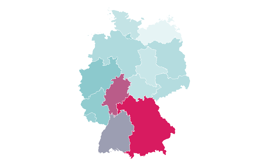 Affinity by region — Plank (exercise), Germany