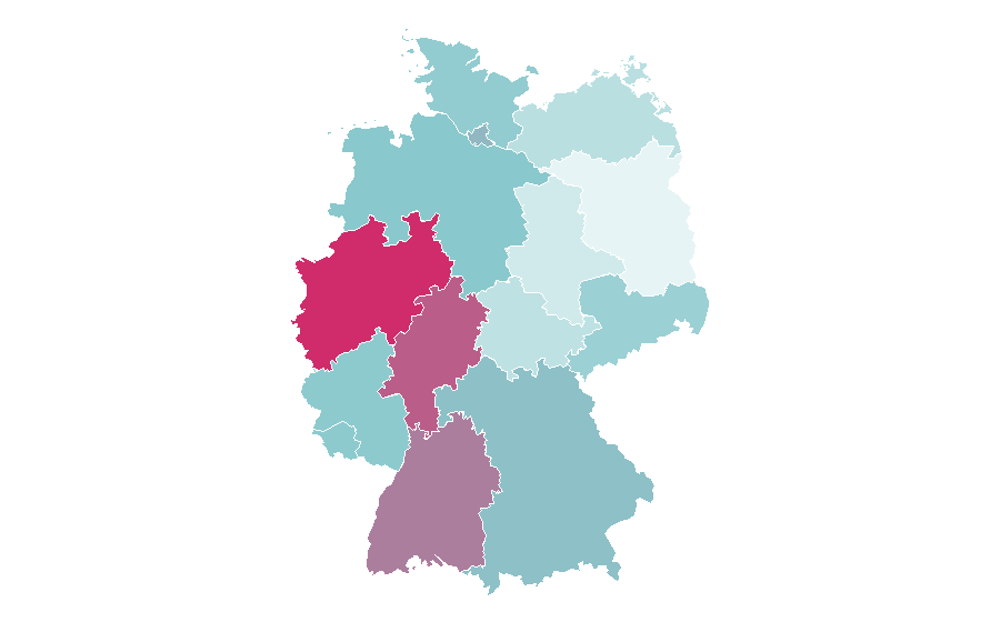 Affinity by region — Plasma (physics), Germany