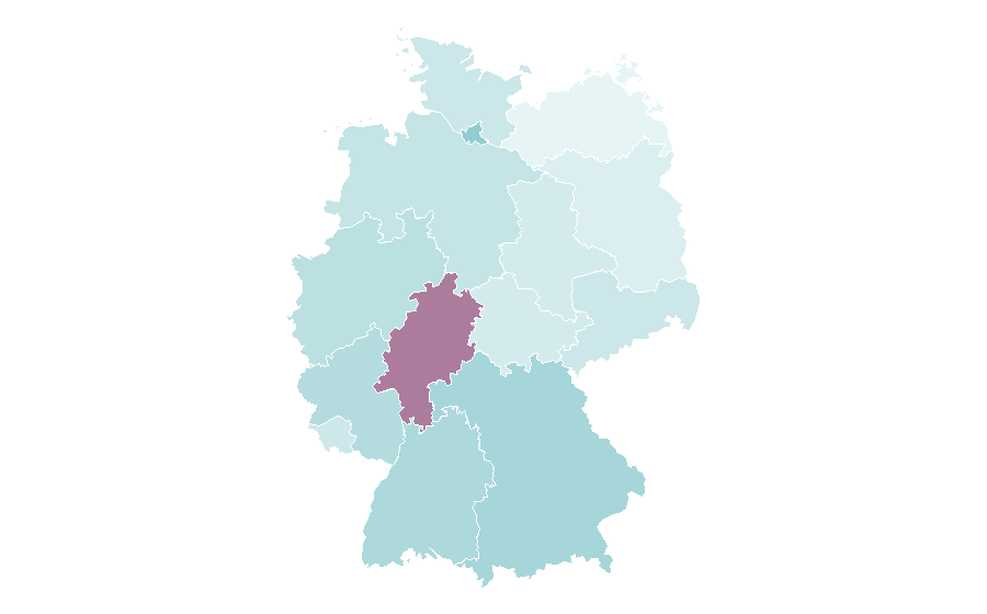 Affinity by region — Plaster, Germany